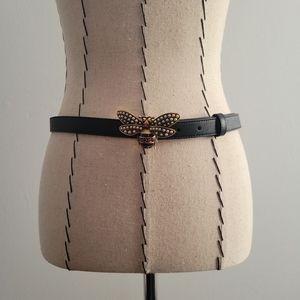 Gucci Queen Margaret Bee Skinny Belt